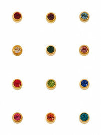 Серьги-иглы завальцовка, п/з, средние, АССОРТИ