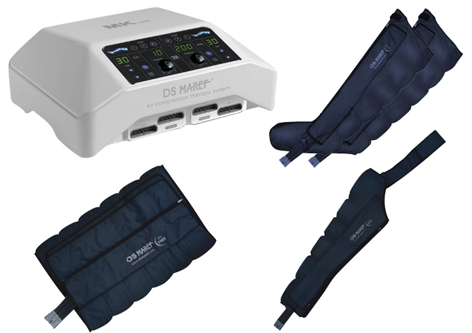 Аппарат для прессотерапии (лимфодренажа) MK 300 + манжеты для ног + пояс для похудения + манжета на руку фото 1