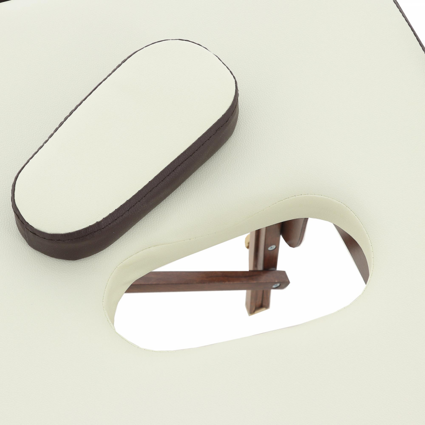 Массажный стол складной деревянный Med-Mos JF-AY01 2-х секционный (темная рама) фото 9