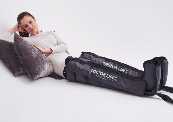 Шестикамерный аппарат для прессотерапии SP 3000, манжеты для ног, рук, талии, массажный мат и сумка фото 9