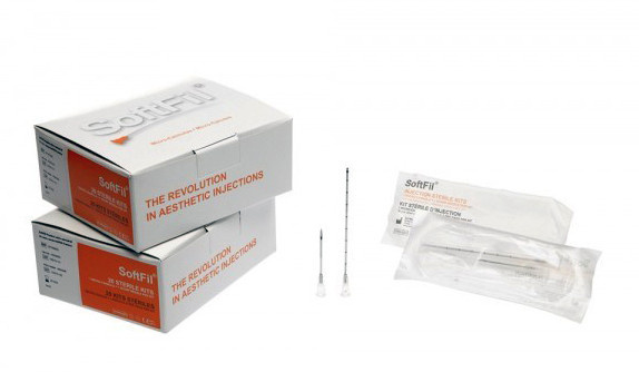 Канюли SoftFil 22Gх50мм с иглой для прокола 22Gх25мм фото 2