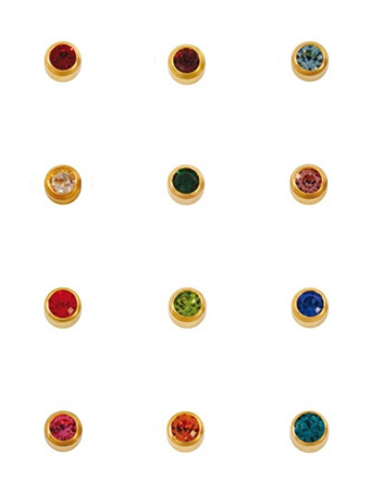 Серьги-иглы завальцовка, п/з, средние, АССОРТИ фото 1