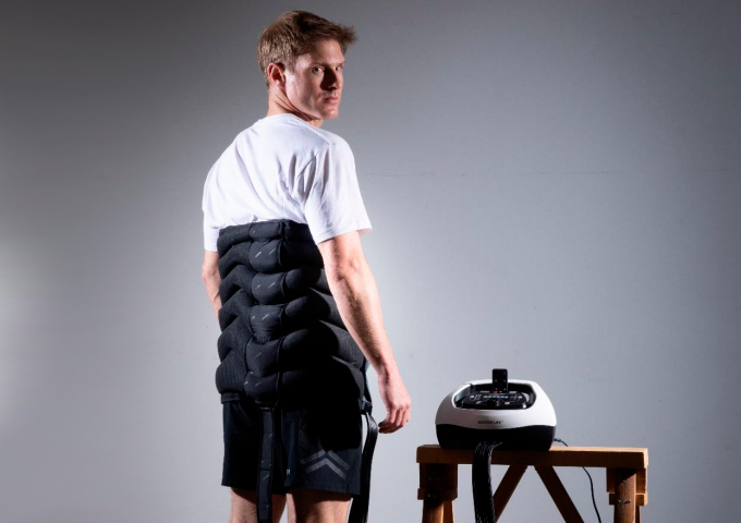 Шестикамерный аппарат для прессотерапии SP 3000, манжеты для ног, рук, талии, массажный мат и сумка фото 7